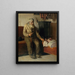 Kristian painting, blind, taking care of a child - Michael Ancher — framed artwork on a wall