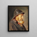The Fisherman Ole Svendsen seen from the side facing southwest - Michael Ancher — framed artwork on a wall