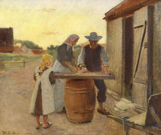 a Fishermen's Family at Work - Michael Ancher — artwork view
