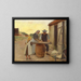 a Fishermen's Family at Work - Michael Ancher — framed artwork on a wall