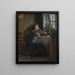 La Lecture de la femme de l'artiste - Michael Ancher — framed artwork on a wall