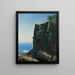 Les Falaises du sanctuaire à R - Michael Ancher — framed artwork on a wall