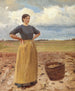 Young Girl Painting - Michael Ancher — artwork view