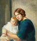 Young Mother with Child - Michael Ancher — artwork view