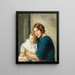 Young Mother with Child - Michael Ancher — framed artwork on a wall
