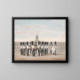 La bande des 23e fusiliers - Michael Angelo Hayes — framed artwork on a wall