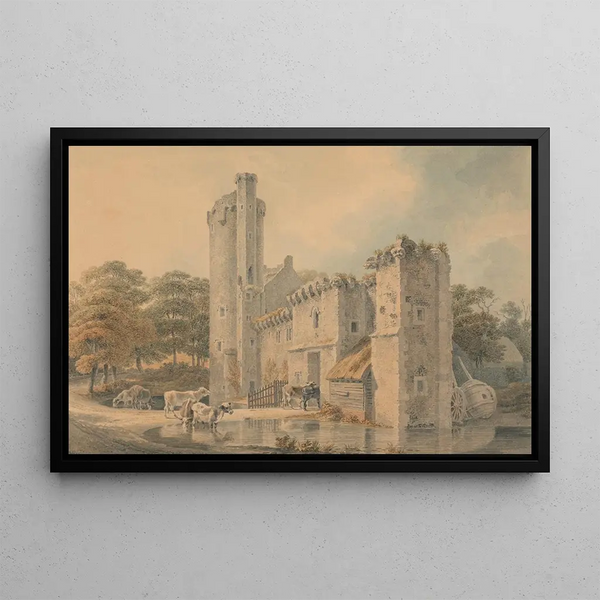 Château de Caister Norfolk - Michael Angelo Rooker — framed artwork on a wall
