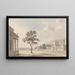 Carlton House Painting from Pall Mall - Michael Angelo Rooker — framed artwork on a wall