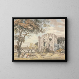 La chapelle du monastère des Franciscains de Winchester - Michael Angelo Rooker — framed artwork on a wall