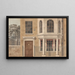 La Façade d'une maison de ville - Michael Angelo Rooker — framed artwork on a wall