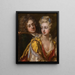 Portrait of a Lady and a Gentleman - Michael Dahl — framed artwork on a wall