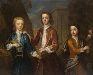 Portrait of Three Young Gentlemen - Michael Dahl — artwork view