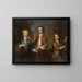 Portrait of Three Young Gentlemen - Michael Dahl — framed artwork on a wall