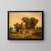 La procession du jour de fête - Michael Emil Sachs — framed artwork on a wall