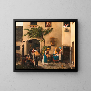 L'Arrivée du champ - Michael Neder — framed artwork on a wall