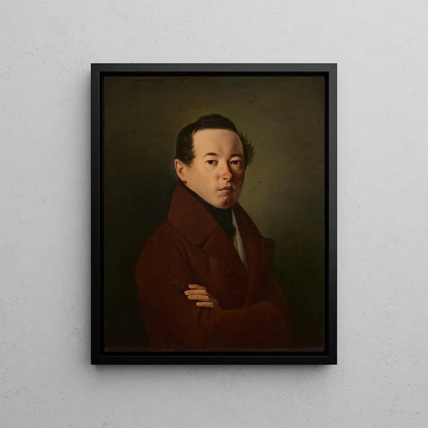 Self-portrait Painting - Michael Neder — framed artwork on a wall