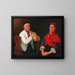 Couple sitting - Michael Neder — framed artwork on a wall