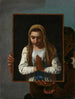 Portrait painting of the artist presenting the Virgin in prayer - Michael Sweerts — artwork view