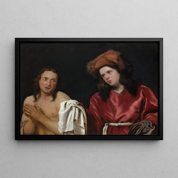 Dress the Nudes - Michael Sweerts — framed artwork on a wall