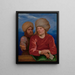 Double Portrait Painting - Michael Sweerts — framed artwork on a wall