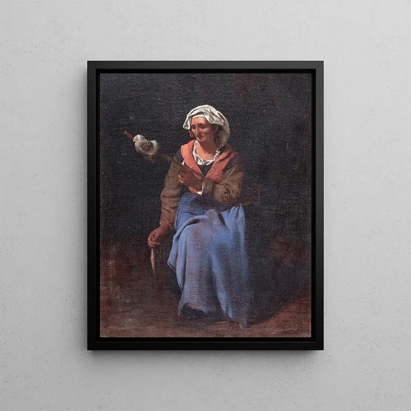 Old Peasant - Michael Sweerts — framed artwork on a wall