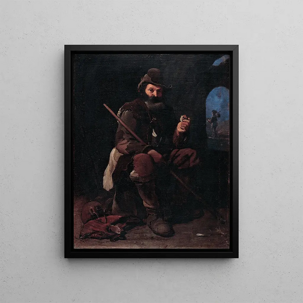 Old Pilgrim - Michael Sweerts — framed artwork on a wall