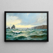 Coastal rocky landscape painting at dawn - Michael Zeno Diemer — framed artwork on a wall