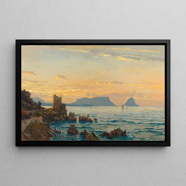 Capo Zafferano dans le golfe de Palerme - Michael Zeno Diemer — framed artwork on a wall
