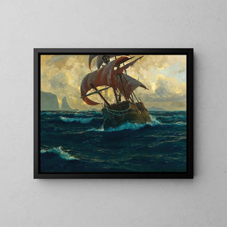 The Ghost Ship - Michael Zeno Diemer — framed artwork on a wall