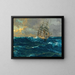 Three-mast ship at sea high - Michael Zeno Diemer — framed artwork on a wall