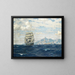 Vaisseau en mer au large de Crète - Michael Zeno Diemer — framed artwork on a wall