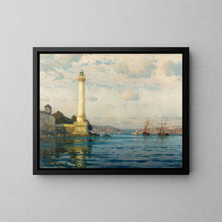 The lighthouse of Ahrkap - Michael Zeno Diemer — framed artwork on a wall