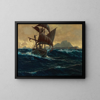 The Ghost Ship - Michael Zeno Diemer — framed artwork on a wall