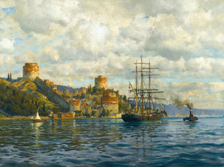View of the Bosphorus with Rumelihisari - Michael Zeno Diemer — artwork view