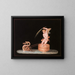 Cupid pulled by two sea serpents - Michelangelo Maestri — framed artwork on a wall