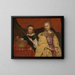 Two Girls in Saint Agnes and Saint Dorothy - Michaelina Wautier — framed artwork on a wall