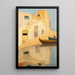 Houses and Boats - Michalis Oikonomou — framed artwork on a wall