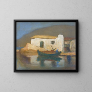 La maison de ses rêves - Michalis Oikonomou — framed artwork on a wall