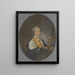 the painter miniature Peter Adolf Hall - Michel Martin Drolling — framed artwork on a wall