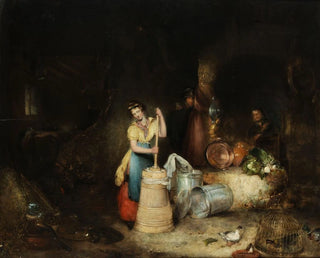 The secret delivery of the love letter - Michel Martin Drolling — artwork view