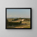 View of the Gardens of the Villa Médicis - Michel Martin Drolling — framed artwork on a wall