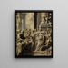 Saint Paul and Saint Barnabas refusing divine honors to Lystra - Michel Corneille the Elder — framed artwork on a wall