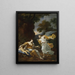 Agar and the angel - Michel Dorigny — framed artwork on a wall