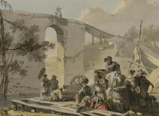 Soldiers and Their Wives in a Camp - Michel Duplessis — artwork view