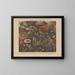 Atlas of suspected edible and poisonous mushrooms Pl09 - Michel Étienne Descourtilz — framed artwork on a wall