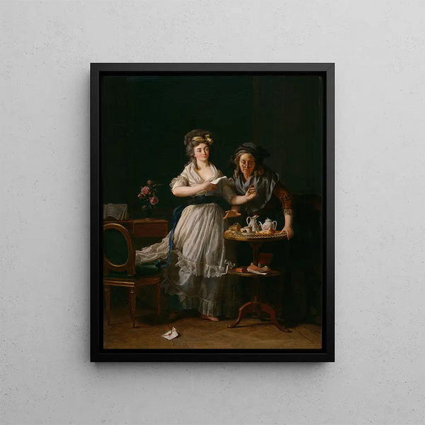 The Letter - Michel Garnier — framed artwork on a wall