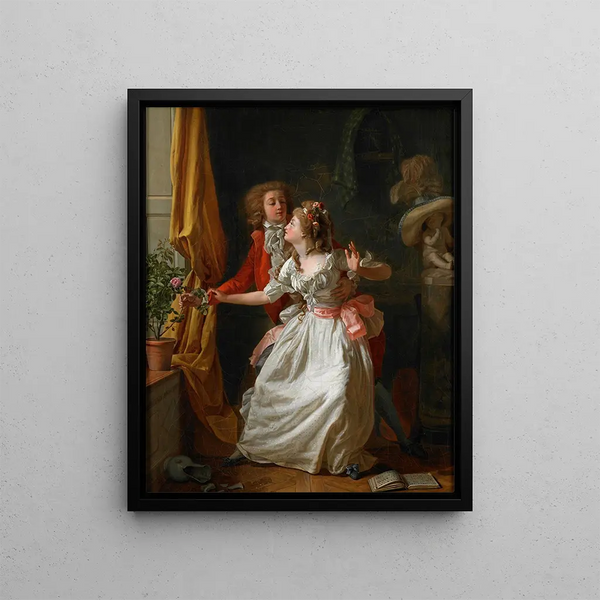 La rose mal défendue - Michel Garnier — framed artwork on a wall