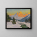 Sunset - Michel Markinovitch Guermacheff — framed artwork on a wall