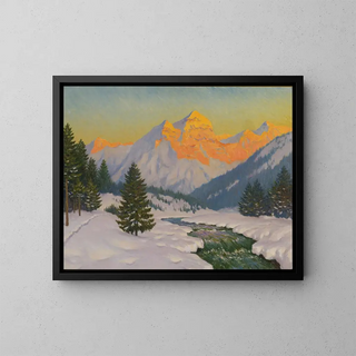 Sunset - Michel Markinovitch Guermacheff — framed artwork on a wall