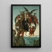 The Torment of Saint Anthony - Michelangelo — framed artwork on a wall